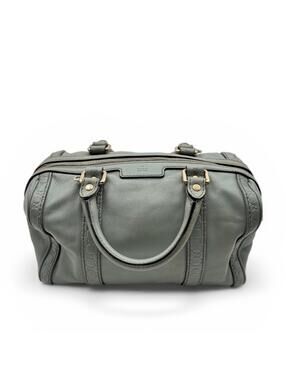 Gucci GG Embossed Leather Boston Bag Sage